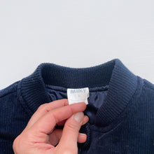 Load image into Gallery viewer, Milky Cord Bomber Jacket Navy (6y)
