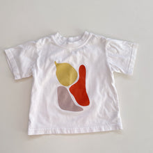 Load image into Gallery viewer, Lenn Label White T-Shirt w/ Colourful Patches (1y)
