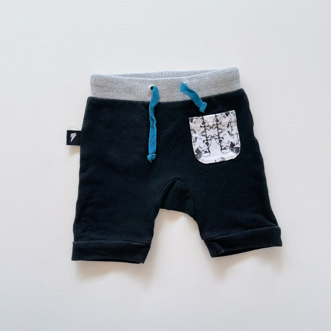 Radicool Shorts Black/Grey/Blue Tie (6-12m)