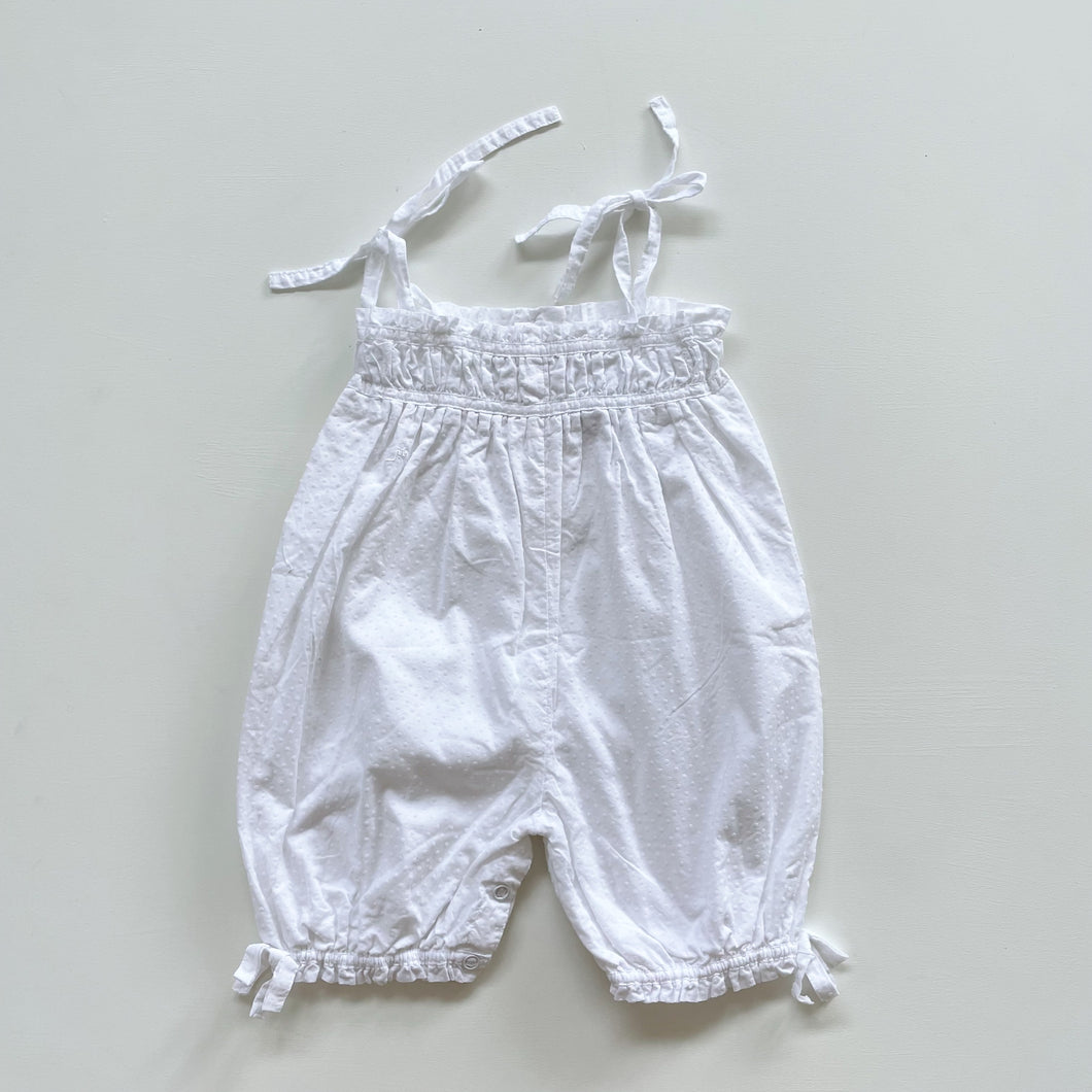 Stunning Château de Sable Paris Romper White Textured (1y)