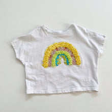 Load image into Gallery viewer, Tu Rainbow Crop Tee (3y)
