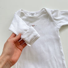 Load image into Gallery viewer, Dimples Organic Sleeping Gown White (newborn)
