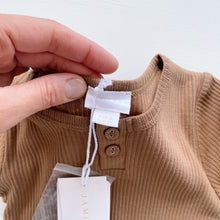 Load image into Gallery viewer, Jamie Kay Organic Rib L/S Bodysuit Hojicha/Mustard NEW (2y)

