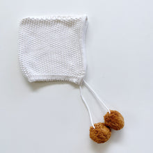 Load image into Gallery viewer, Wilson &amp; Frenchy Bamboo / Wool Knit Bonnet Cream (6-12m)
