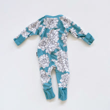 Load image into Gallery viewer, Bonds Wondersuit All-In-One Blue Floral (newborn)
