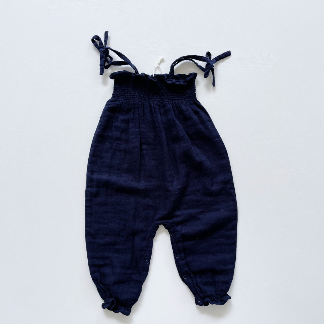 Jamie Kay Organic Muslin Overalls Navy NWOT (2y)