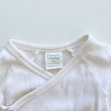 Load image into Gallery viewer, Nature Baby Organic Kimono Bodysuit Natural (0-3m)
