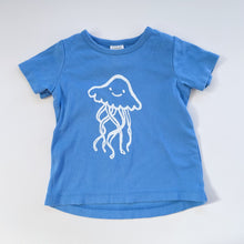Load image into Gallery viewer, Nature Baby Organic T-Shirt Blue Jellyfish (6-12m)
