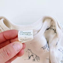 Load image into Gallery viewer, Nature Baby Organic L/S Bodysuit Foxes (6-12m)
