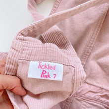 Load image into Gallery viewer, Pink Cord Pinafore Dress (7y)
