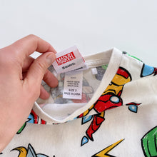 Load image into Gallery viewer, Marvel TM Beige/Colourful Characters T-Shirt (3y)
