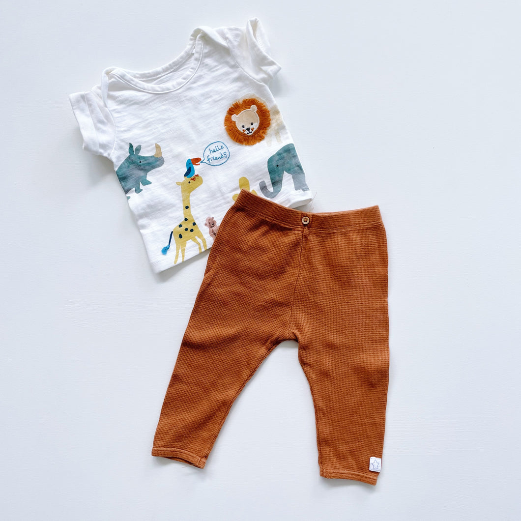M&S Hello  Zoo Friends Bundle 2x (3-6m)