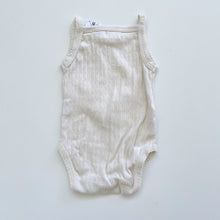 Load image into Gallery viewer, Jamie Kay Organic Pointelle Singlet Bodysuit Cream (0-3m)
