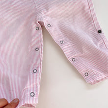 Load image into Gallery viewer, OshKosh Overalls Pink Stripes (6-12m)
