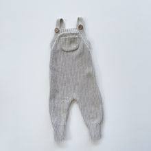 Load image into Gallery viewer, Jamie Kay Cotton Knit Overalls Aloe (6-12m)
