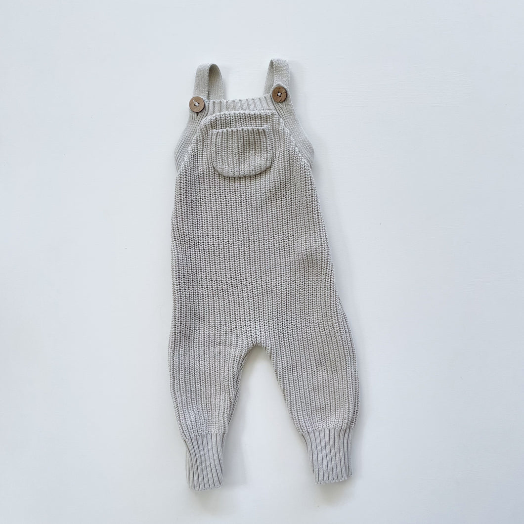 Jamie Kay Cotton Knit Overalls Aloe (6-12m)