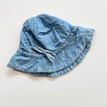 Load image into Gallery viewer, Nature Baby Sun Hat Blue Denim *small flaw (Large)
