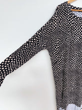 Load image into Gallery viewer, Addison Black/Beige Spotty Breastfeeding/Maternity Dress (Large)

