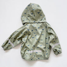 Load image into Gallery viewer, Mum2Mum Rain Jacket Green Dino (3y)
