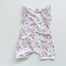 Load image into Gallery viewer, Little Bee by Dimples Organic Romper Floral (6m)
