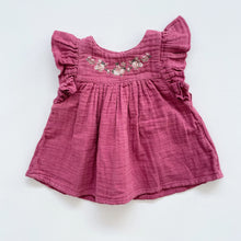 Load image into Gallery viewer, Jamie Kay Organic Eleanor Top Plum (3-6m)
