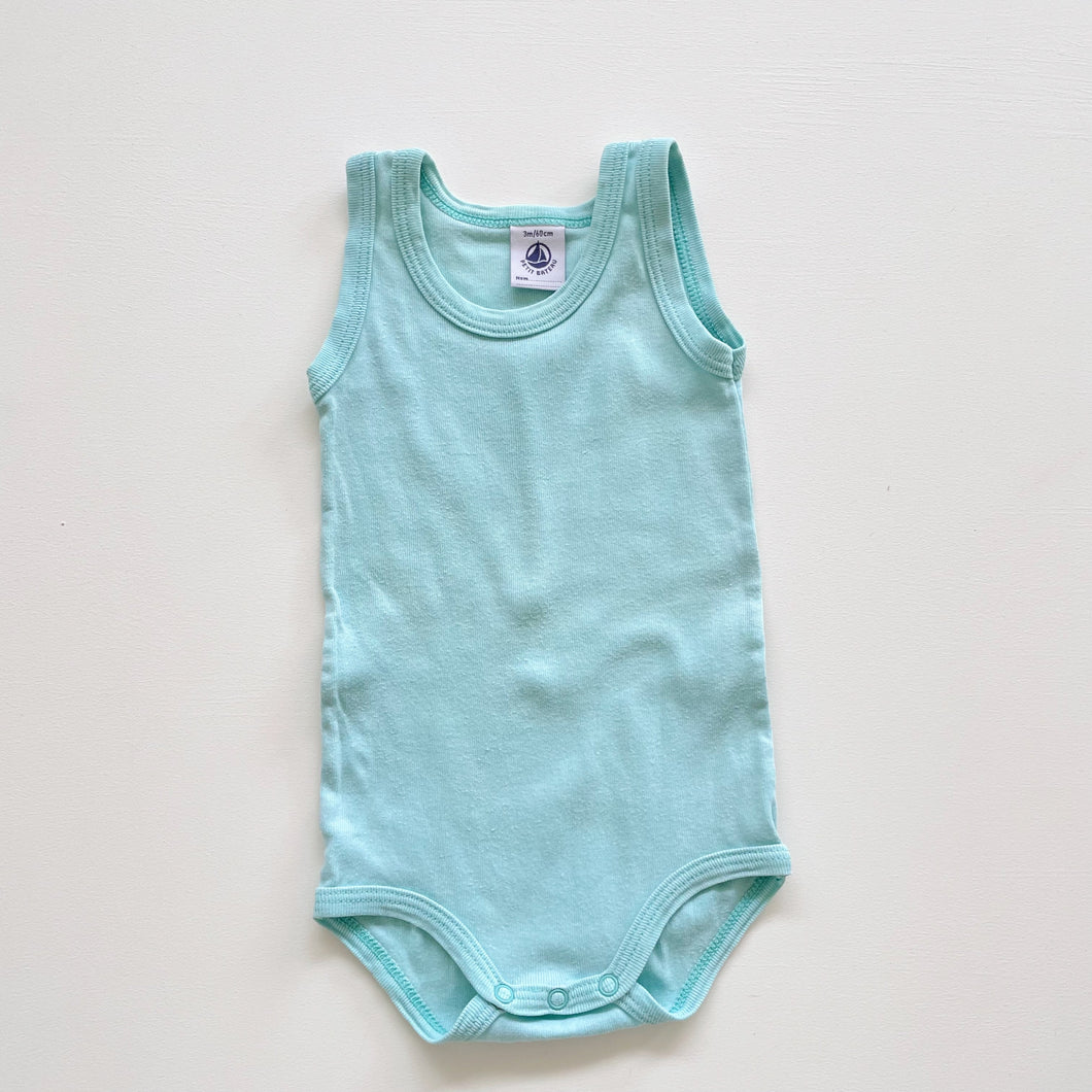 Petit Bateau Bodysuit Turquoise (0-3m)