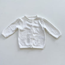 Load image into Gallery viewer, M&amp;S White Cardigan Ivory (3-6m)
