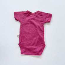 Load image into Gallery viewer, Mokopuna Pink Merino Bodysuit (0-3m)
