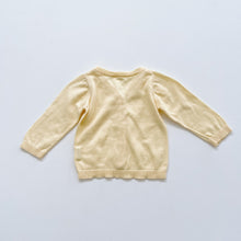 Load image into Gallery viewer, Nature Baby Organic Cardigan Butter Yellow (3-6m)
