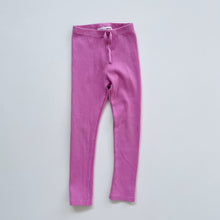 Load image into Gallery viewer, Zara Rib Leggings Dark Pink (4y)
