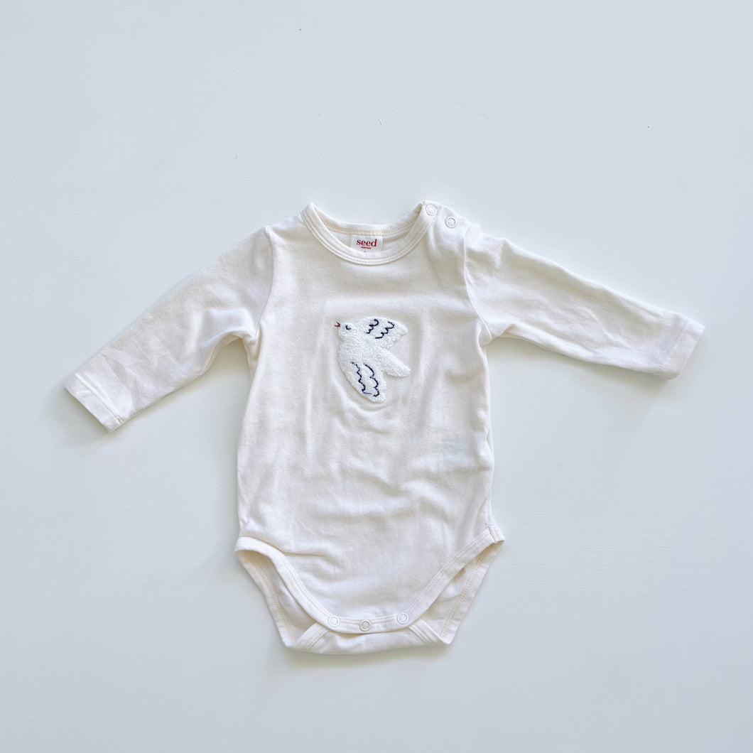 Seed Bodysuit Dove Cream (0-3m)