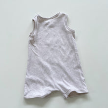 Load image into Gallery viewer, Dymples Safari Romper Organic Cotton Oatmeal (6-12m)

