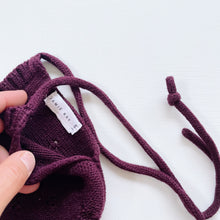 Load image into Gallery viewer, Jamie Kay Knit Bonnet Plum (3-6m)
