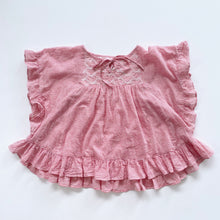 Load image into Gallery viewer, Paper Wings Frilly Heart Embroidered Red Stripe Dress (3y)
