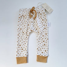 Load image into Gallery viewer, Aster &amp; Oak Organic Pants Mustard Stars NEW (6-12m)
