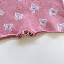 Load image into Gallery viewer, Olas Mini Knit Romper Pink Floral (6-12m)
