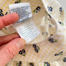 Load image into Gallery viewer, Vintage OshKosh Yellow Gingham/ Floral Dress (4-6y)
