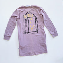 Load image into Gallery viewer, Minti Girls Rule Pocket Dress L/S Purple (7y)
