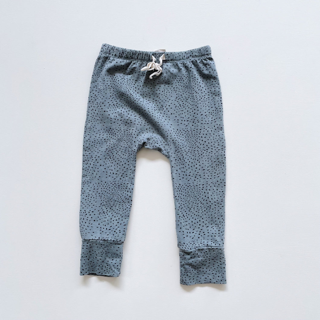 Buck & Baa Organic Pants Green Black Speckles (3-6m)