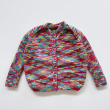 Load image into Gallery viewer, Stunning Handmade Wool Cardigan Heart Buttons (2y)
