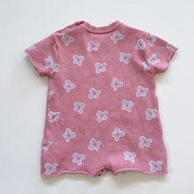 Load image into Gallery viewer, Olas Mini Knit Romper Pink Floral (6-12m)
