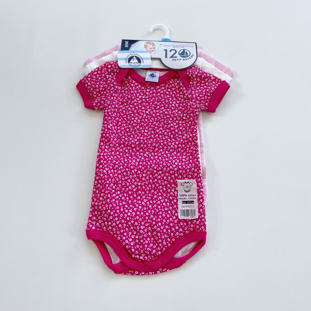 Petit Bateau Bodysuit Bundle 3x NEW (12m)