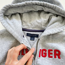 Load image into Gallery viewer, Tommy Hilfiger Zip Hoodie Grey / Red Logo (3y)
