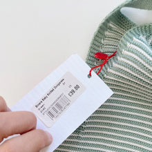 Load image into Gallery viewer, La Coqueta Knitted Overalls Mint Stripes NEW (3y)
