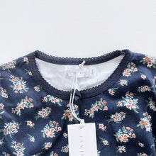 Load image into Gallery viewer, Jamie Kay Organic Printed Interlock L/S Mia Top - Sapphire Floral NEW (5y)
