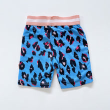 Load image into Gallery viewer, GRLFRND by The Girl Club Blue/Red Leopard Bike Shorts (4y)
