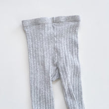 Load image into Gallery viewer, Grey Ribbed Stockings Bundle 2x (7-8y)
