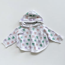 Load image into Gallery viewer, Seed Poncho Style Jumper Tulips (2y)
