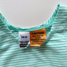 Load image into Gallery viewer, Bonds Romper Turquoise Stripes (3-6m)
