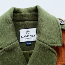 Load image into Gallery viewer, Kaminey Wool Blend Coat Green/Tan (5-6y)
